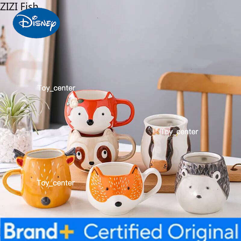 Disney Cartoon Animal Water Creative Ceramic Mug Office Afternoon Tea Coffee Cup Home Breakfast Drinking Set Holiday Gift H260205