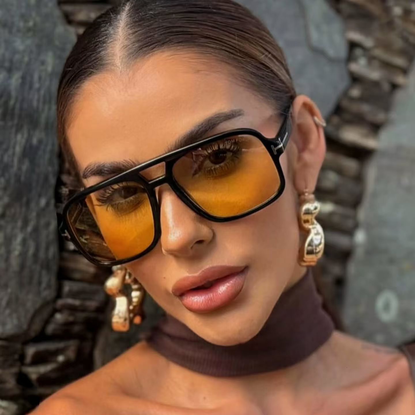 for Women Designer 2026 New High-end Bare-faced Luxury Ins Street Style Men's Sunglasses Fashionable Face-slimming