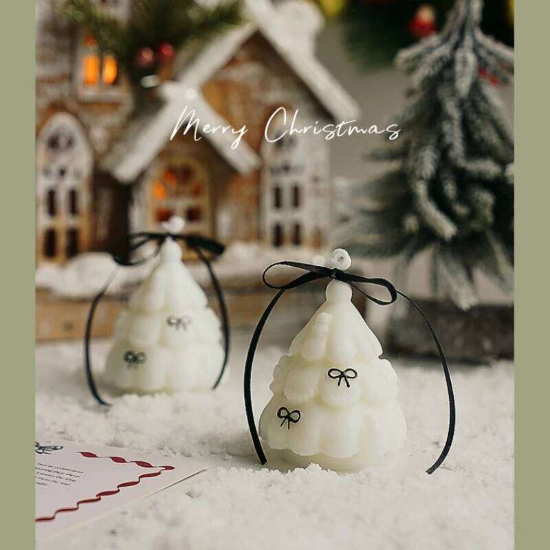 Cute Tree Aromatherapy Home Festival Atmosphere Mini Christmas Fragrance Decoration Scented Candles S260204