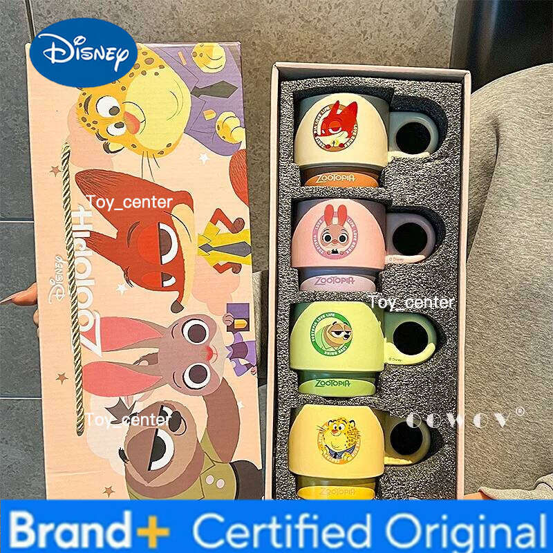 Disney Zootopia Judy Niki Ceramic Mug Stackable High Aesthetic Female Birthday Gift Couple Water Cup Home Kitchen Dining Bar H2602051