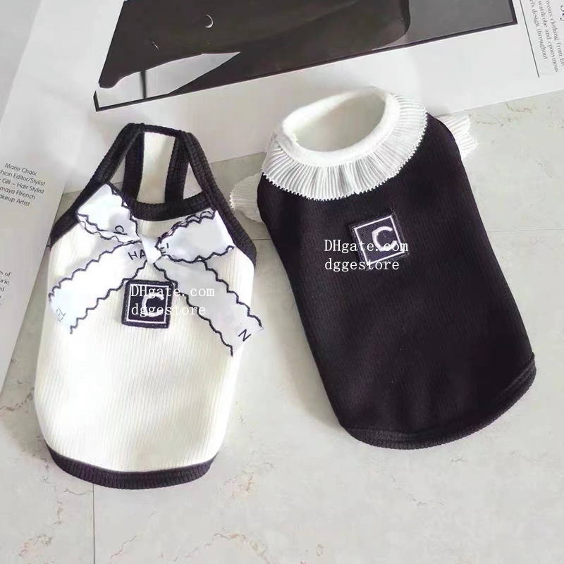 Designer Dog Clothes Luxury Dog Apparel Pet Dress Shirt Cute Dog Sundress Printed Dog Princess Dress Puppy Skirt with Classic Letters for Small Dogs Cats XXS A737