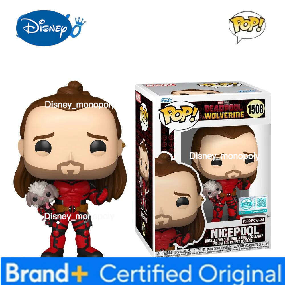 Disney Original Deadpool Action Anime Nicepool Global Limited Edition #1508 Marvel Series Figure Model Collectible Toys Gifts H260205