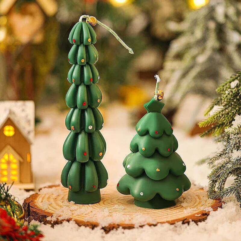 Christmas Trees Aromatic for Table Decoration and Accessories Xmas Guest Gift Candles Soywax S260204