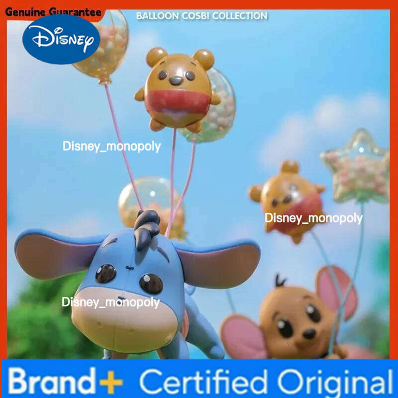 Disney Hot Toys Cosbi The Pooh Balloon Series Blind Box Collection Model Anime Figure Eeyore Tigger Winnie Piglet Toy H260205