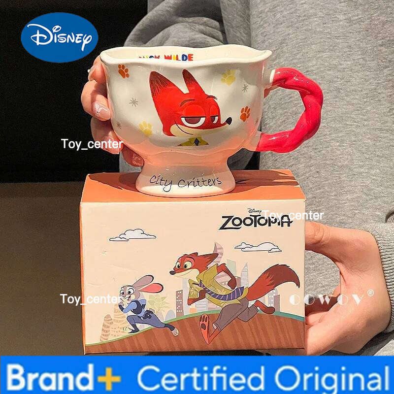 Disney Zootopia Nick Wilde Ceramic Mug Couple Water Home Drinking Cup New Year Birthday Valentine S Day Gift H260205