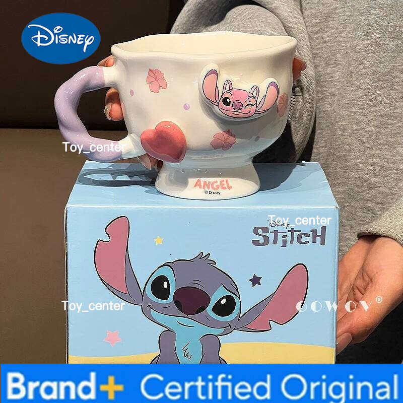 Disney Stitch Mug Women'S Coffee Couple Water Cup Box Christmas Birthday Gift H2602051