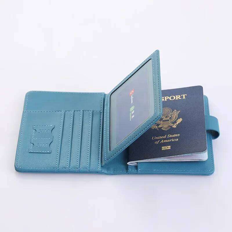 Multi-Functional Holder Travel Wallet with Card Slots and Ticket Pocket Portable Passport Cover for Airplane Use Z260205