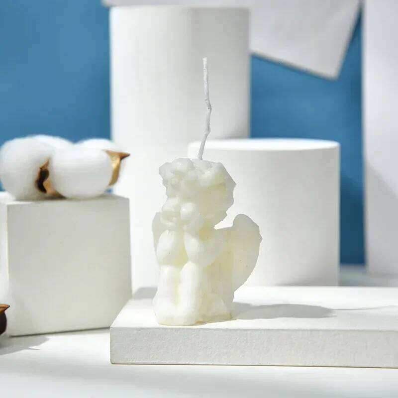 Cute Cupid Angel Scented Ins Small Art Decorative Aromatic Candles Home Fragrant Decoration Posing Props S260204