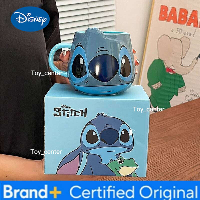Disney Stitch Character Ceramic Mug 530ml Home And Office Use Water Cups Adorable Creative Coffee Mugs Birthday Souvenir Gift H260205