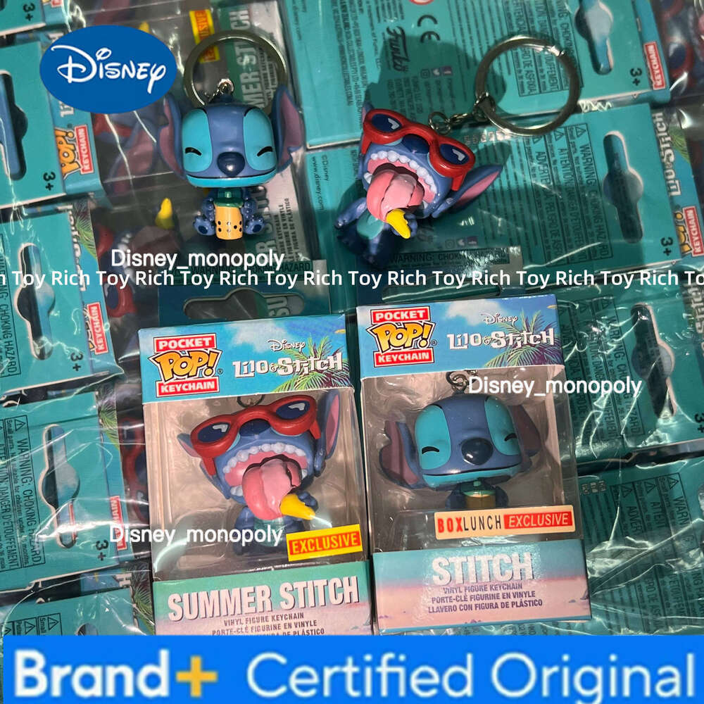 Disney Funko Pocket POP Toy for Collection Ice Cream Stitch Doll Keychain Action Figures H260205