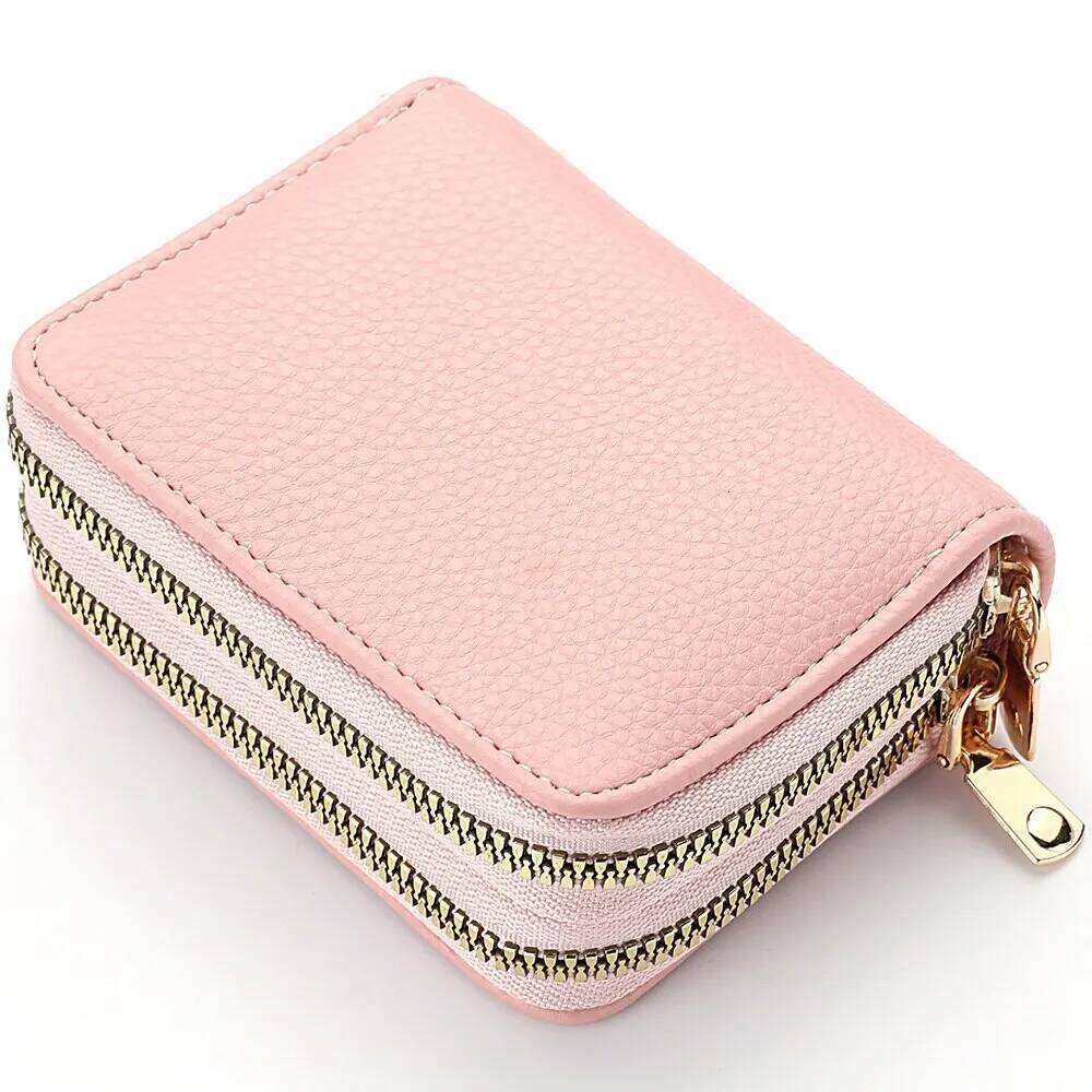 Women Short Style Lychee Pattern Fashion Large Capacity Multi Card Slot Coin Purse With Zipper Z260205