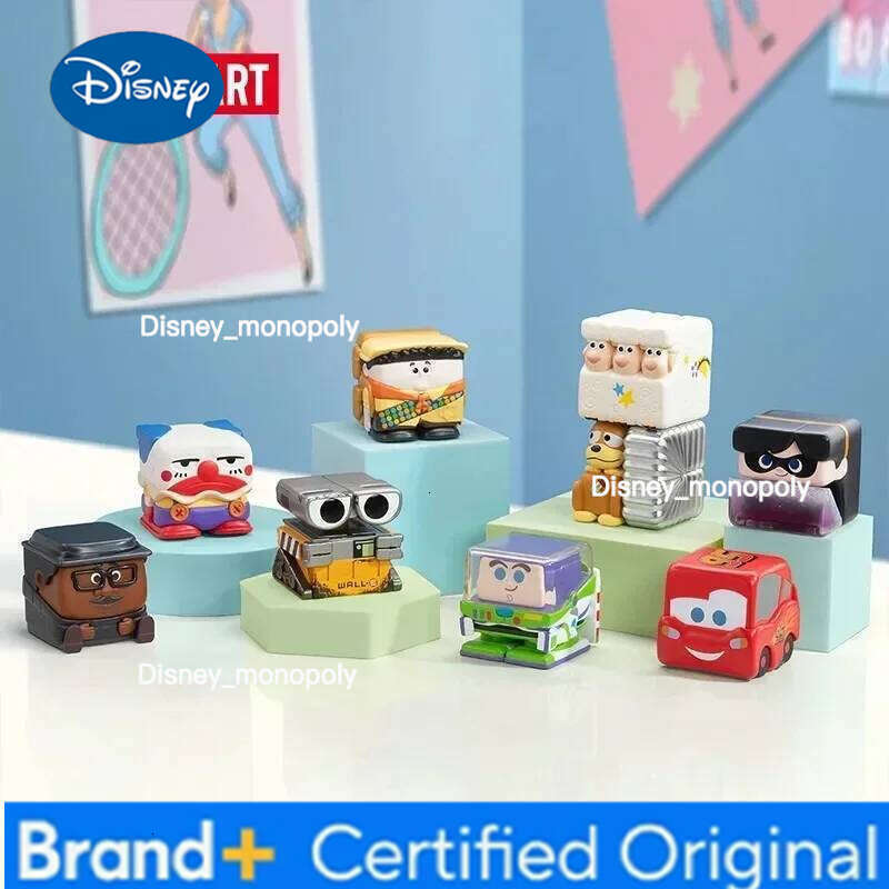 Disney MART /Pixar POP CUBE - 1 Series Blind Box Guess Bag Desktop Decoration Cute Model Gift Girl Toys Anime H260205