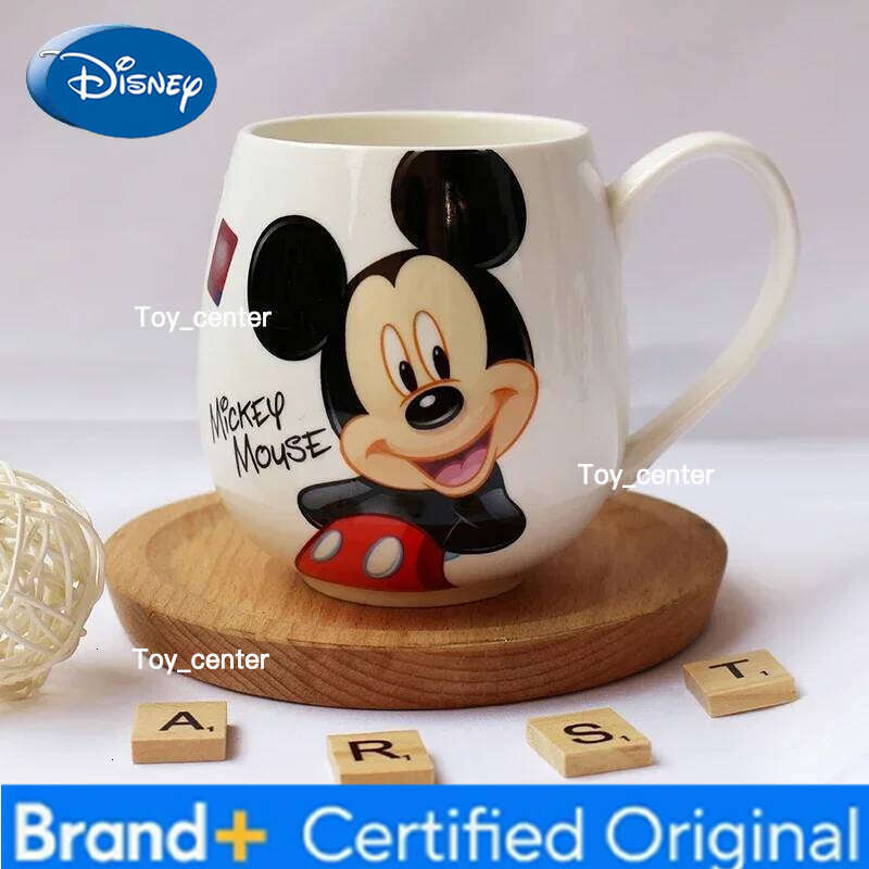 Disney 300ML Mickey Minnie Mouse Coffee Cute Cartoon Donald Milk Creative Fashion Mugs Handle Kids Water Cup H2602051