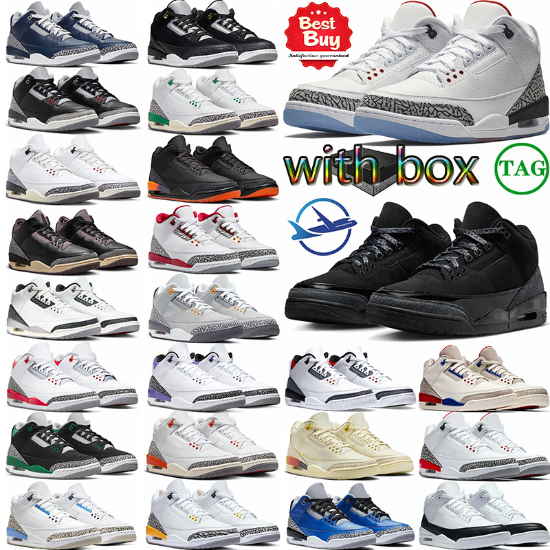 With Box Designer Basketball 3 3s Shoes jordans3mens sneakers for mens womens cool grey blue Cement trainers Sports runners outdoor