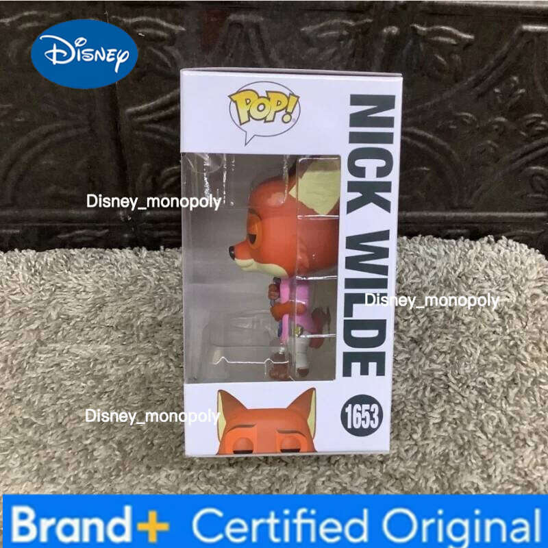 Disney Official Genuine Funko Pop Zootopia Action Doll Model Judy Hopps Nick Wilde 1652 1653 Vinyl Sculpture Dolls H260205