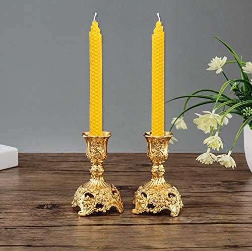 XIANGZHU Set of 14 Handmade Taper 9 Inch Smokeless Dripless Wax Candles, Beeswax Home Gift Ideas, Long Candle Sticks for Wedding,Dinner S260204