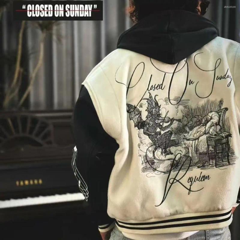 Men's Jackets Embroidery Varsity Jacket Men PU Leather Sleeves Oversized Bomber Women Baseball Coats Streetwear Clothing