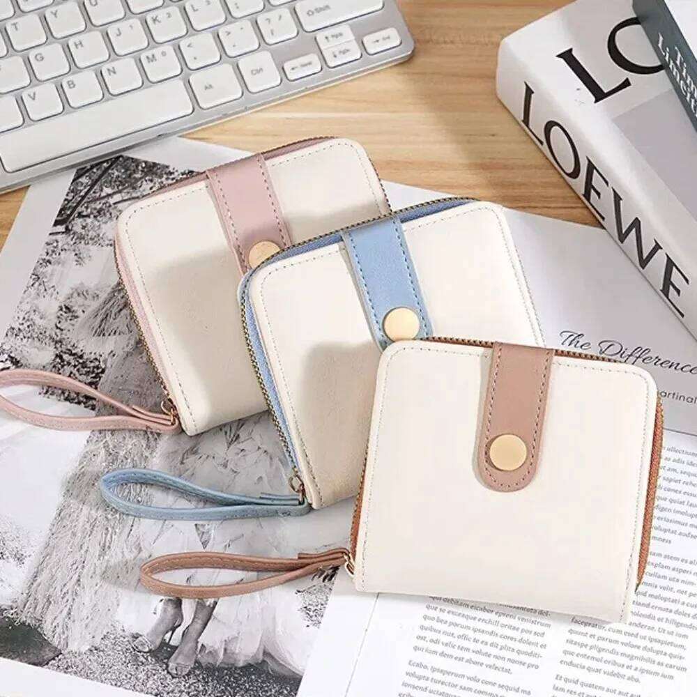 Portable PU Leather Women's Wallet Multiple Card Slots Zipper Coin Purse Multi-Functional Money Bag Men Z260205