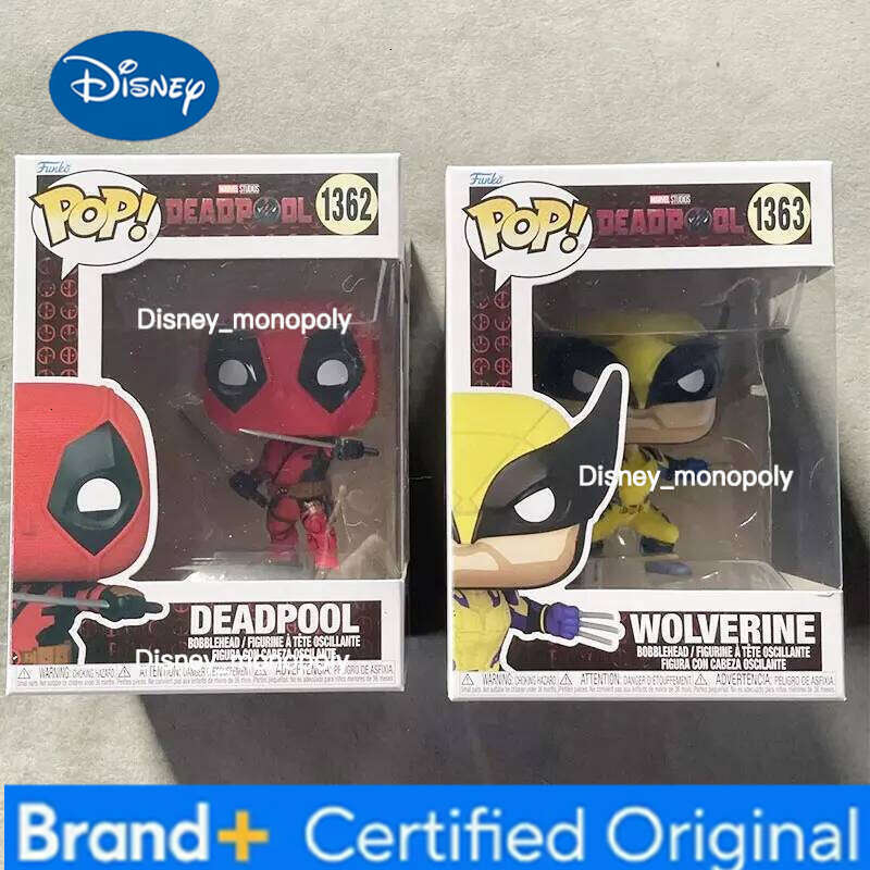 Disney Funko Pop Marvel Deadpool Action Figures Toys Collectible Vinyl Figure Anime Q Version Figureine Limited Edition Model H260205