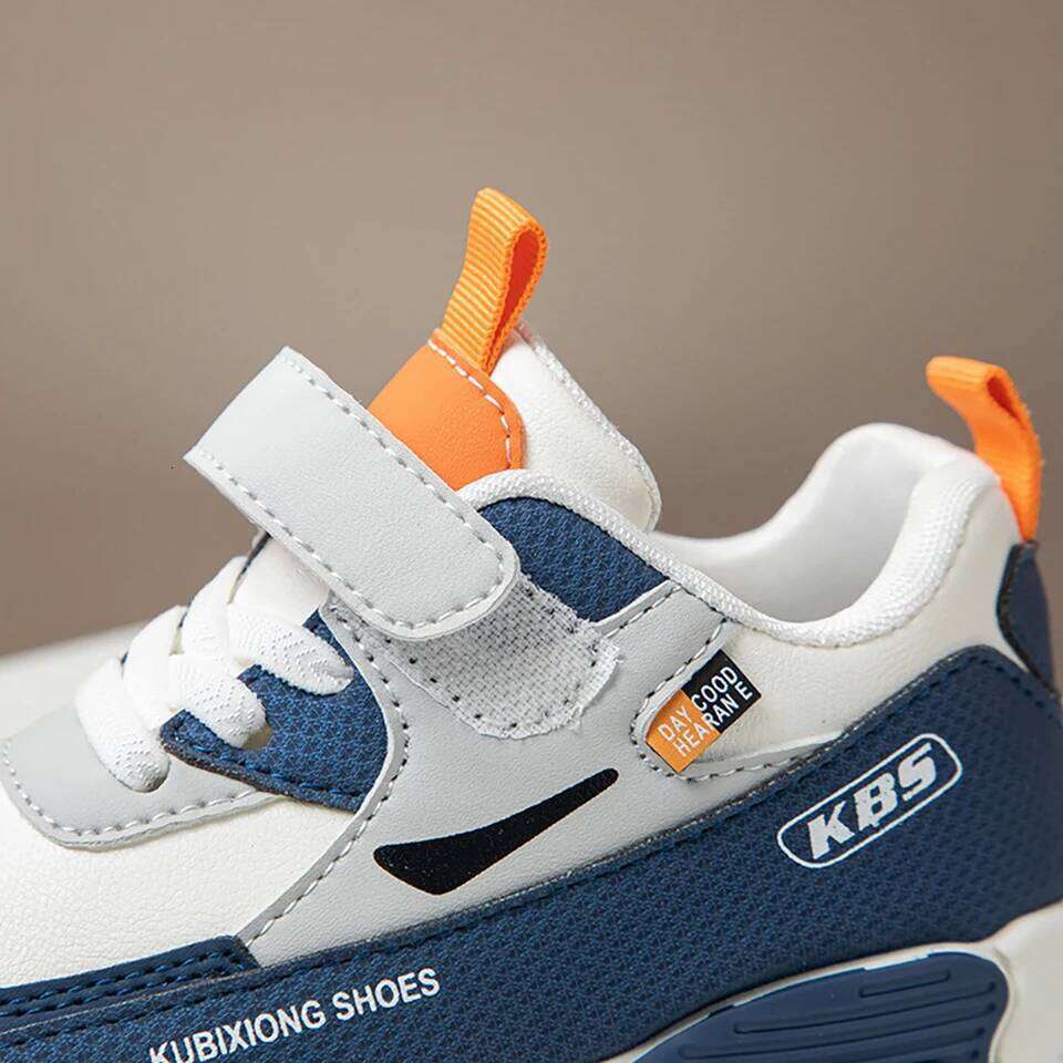 2026 New PU Leather Sport For Children Trend Fashion Kid's Sneakers Soft-soled Outdoor Boy's Girl's Running Shoes 25H1219