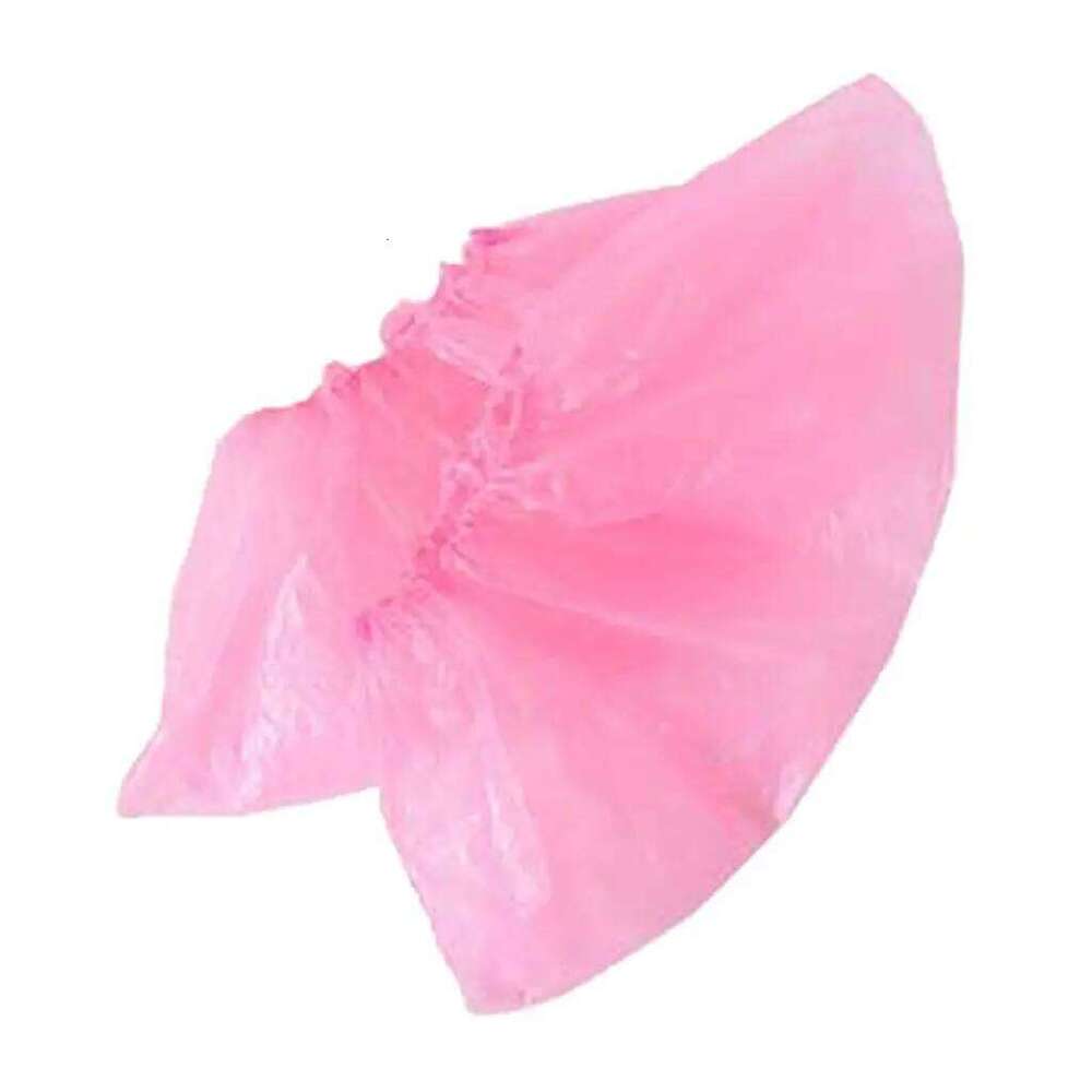 100Pcs Disposable Plastic Shoe Covers Cleaning Overshoes Protective S260204