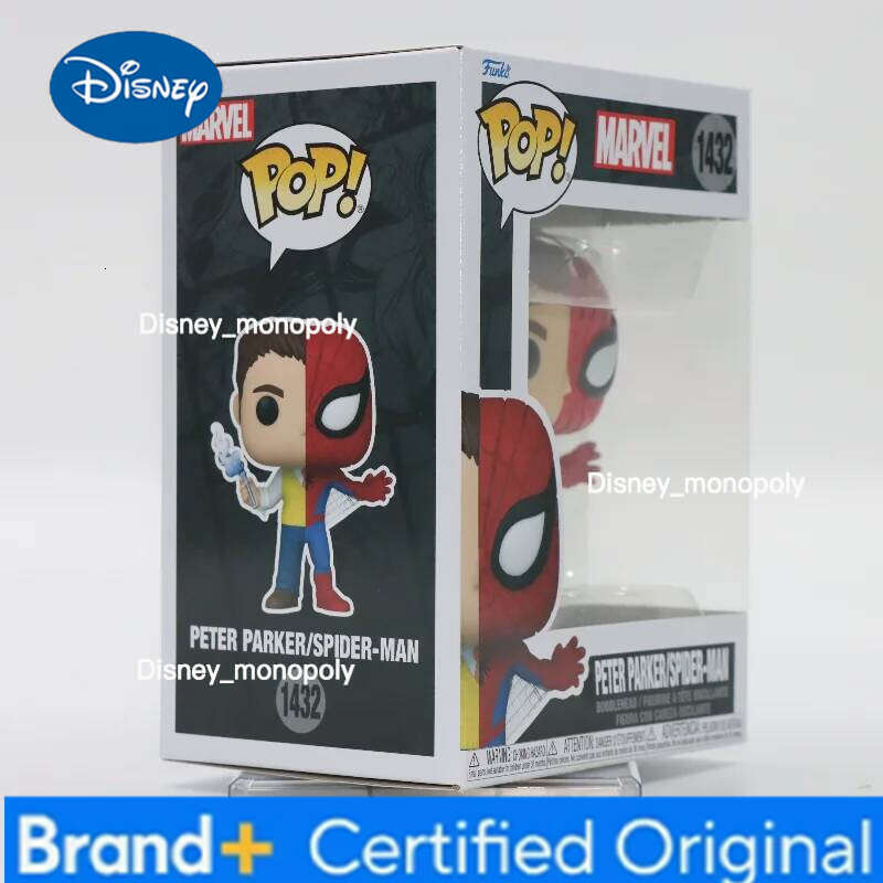 Disney Funko Pop Original MARVEL Spider Man Peter Parker Action Figures Toys for Boys Birthday Gift Collectible Model Ornaments H2602051