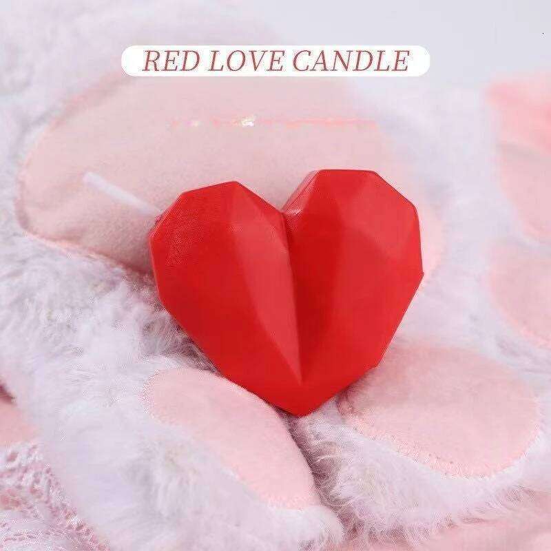 Scented Red Heart Valentine's Day Romantic Gift for Her Anniversary Home Decor Aromatic Love Candle S260204