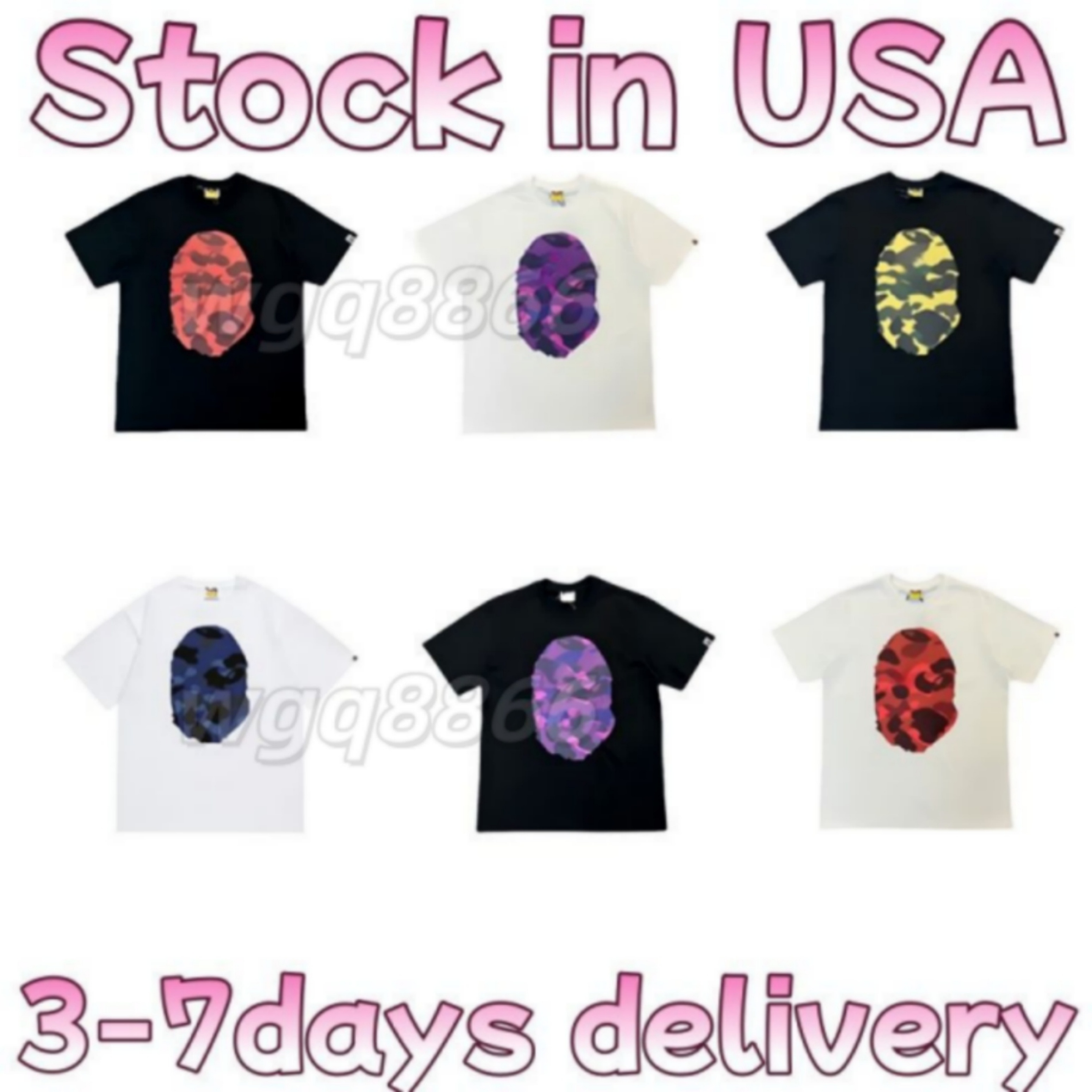 Bapeshirt Designer T Shirt High Street Graphic T Shirts For Men Summer Classic Pattern Decoration Fashion Womens Short Sleeve Shark Shirts