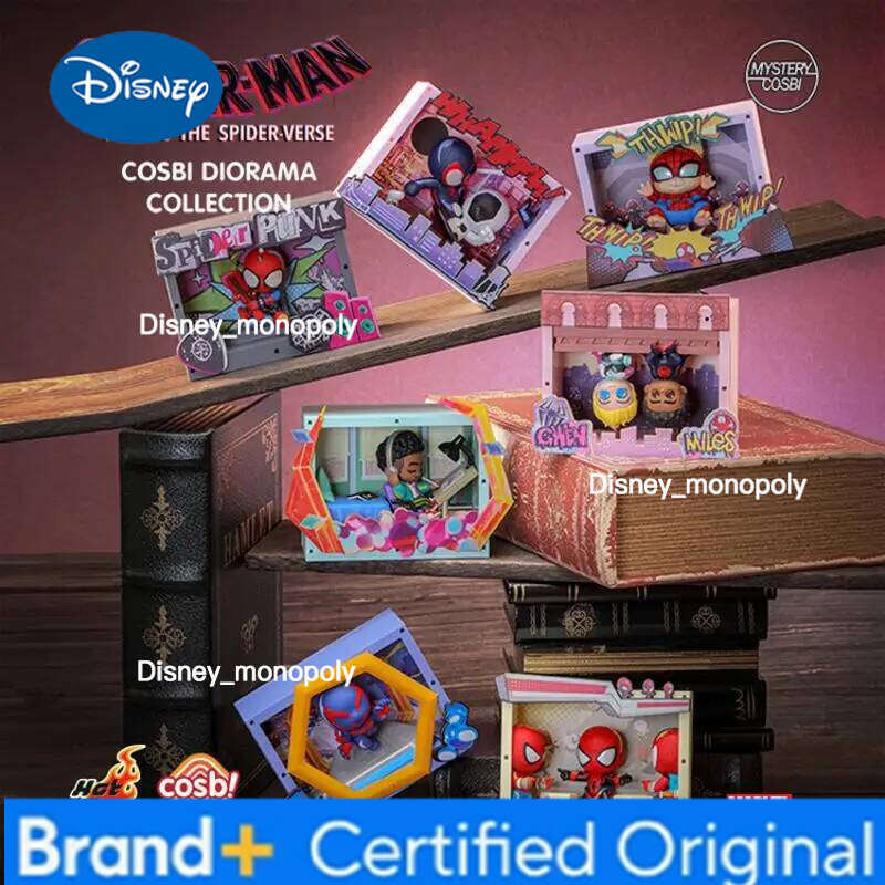 Disney Hot Toys Spider-Man Universe COSBI Scene Mini Doll Blind Box Handmade Model Ornament Collectible Trendy Toy H260205