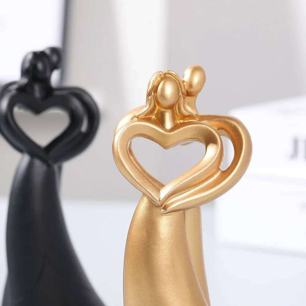 Nordic Simple Abstract Decoration Wedding Gift Home Bedroom Resin Craft Ornaments For Couple Valentine's Day Gifts S260204