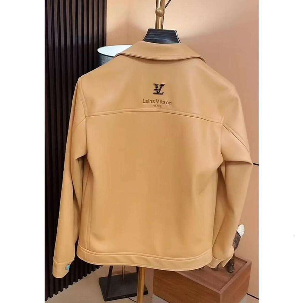 2026 Year New Vintage Old Money Style Leather Jacket Men's Custom High Luxury Fashion Casual Coat