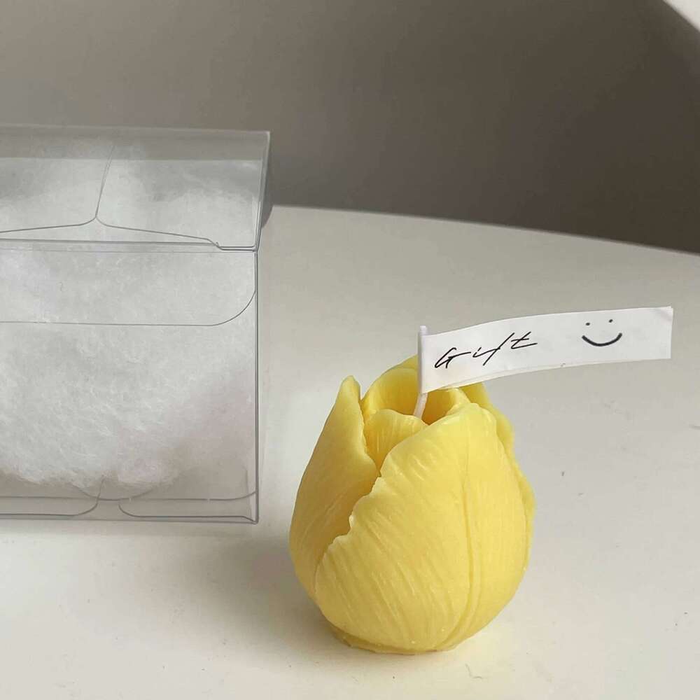 Tulip Candle Women's & Wedding, Ins Floral Photo Prop, Elegant Party Favor Gift, Birthday Teacher's Day Present for Her S260204