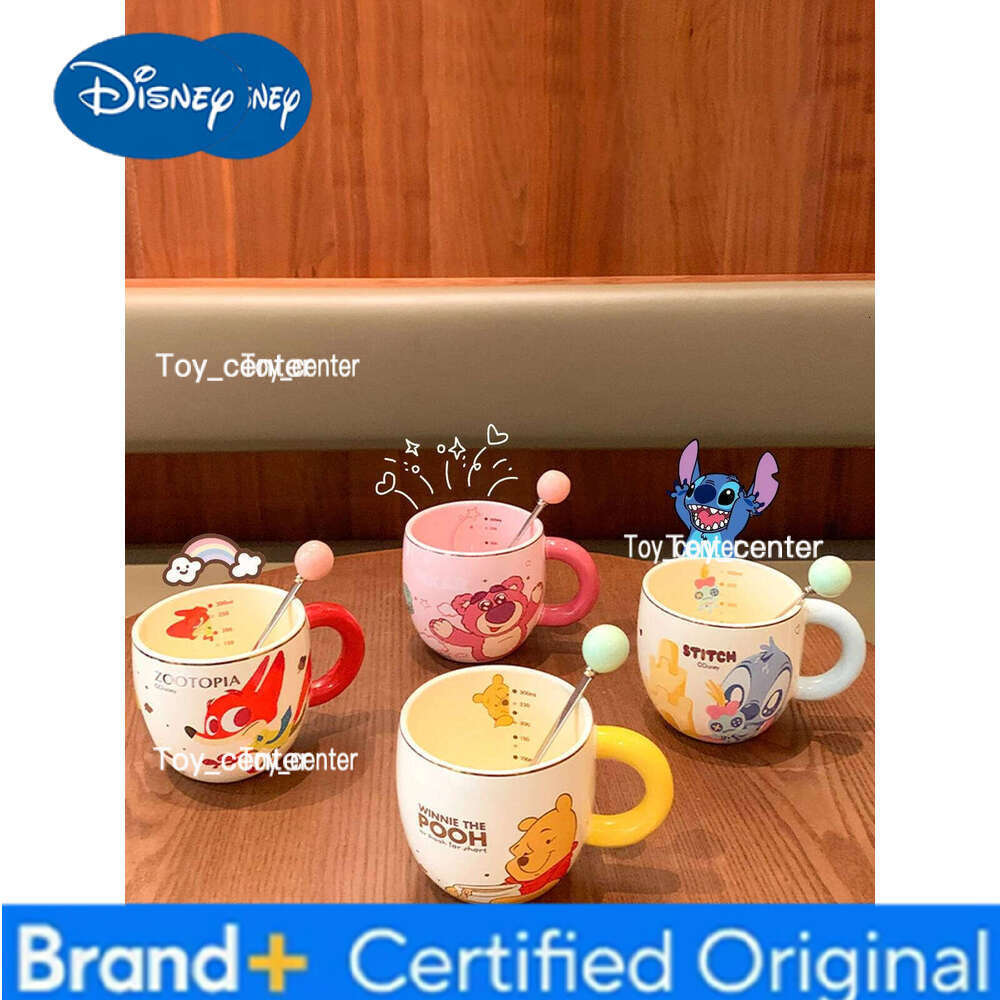 Disney Cartoon Ceramic Mug New Design Winnie The Pooh Large Capacity Water Cup For Office Home Milk Coffee Cups H260205