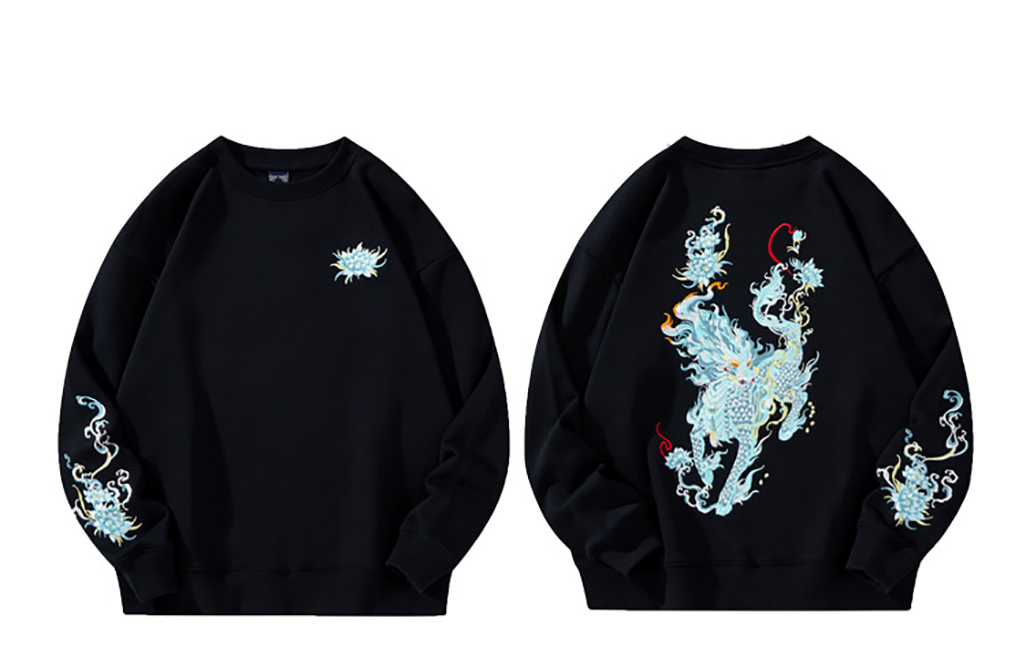 Men's Hoodies & Sweatshirts Vintage Hoodies Men Dragon Embroidery Hoodies Women Hip Hop Hooded Sweatshirt Chinese Streetwear Hoody Cotton Pullove