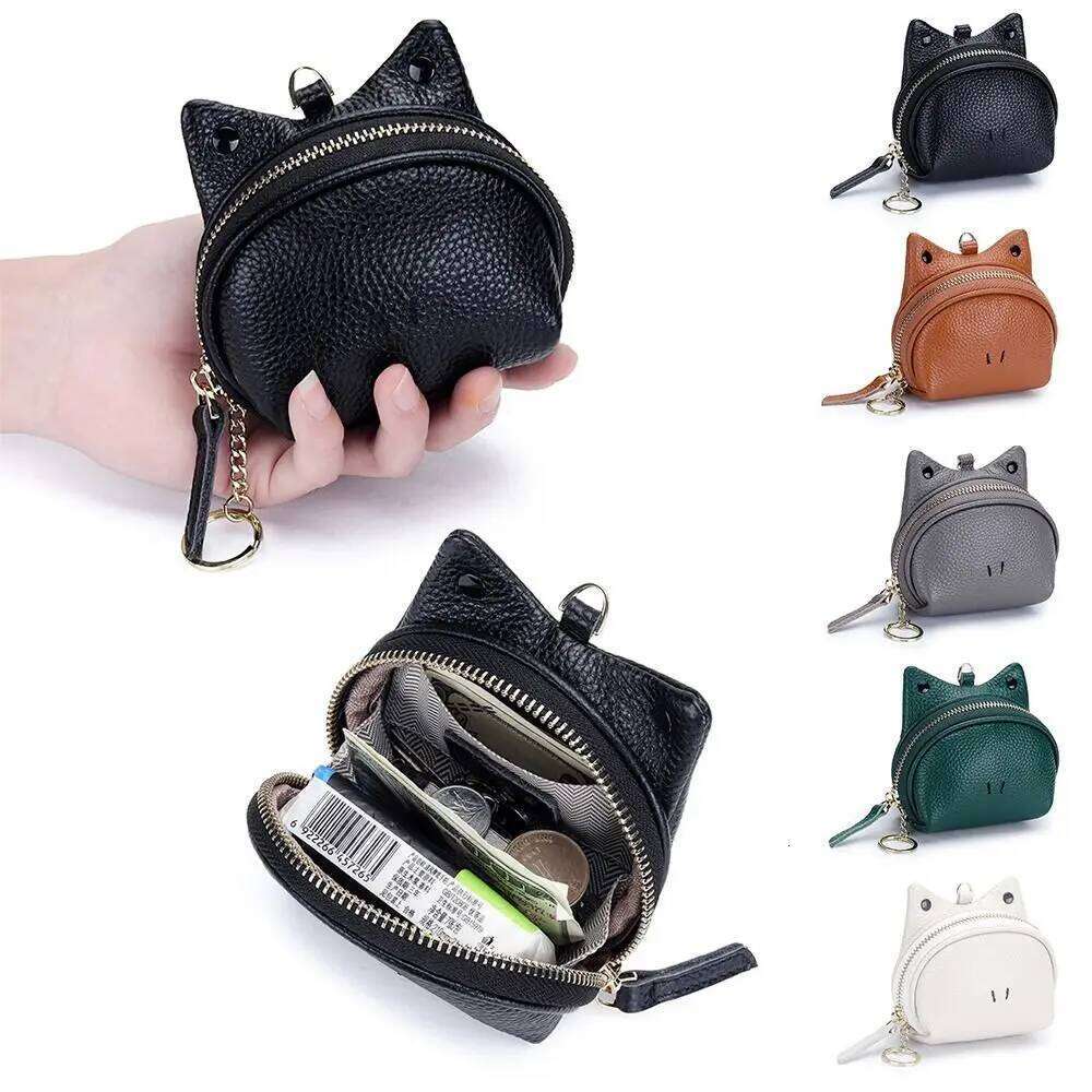Cute Genuine Leather Purse Zipper Cartoon Frog Design Coin Wallet Multi-Functional Card Holder Women's Accessories Z260205 - view 4