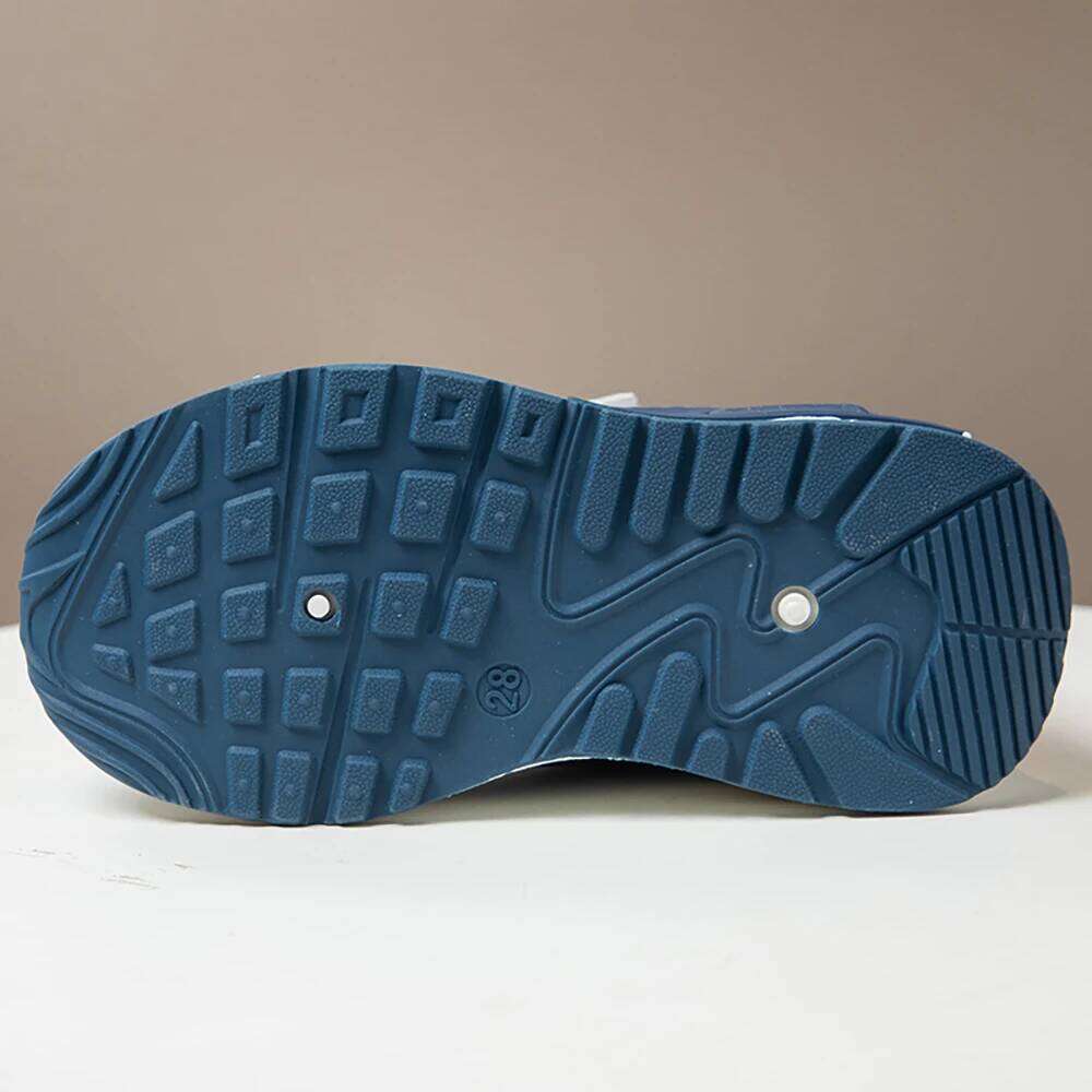 2026 New PU Leather Sport For Children Trend Fashion Kid's Sneakers Soft-soled Outdoor Boy's Girl's Running Shoes 25H1219