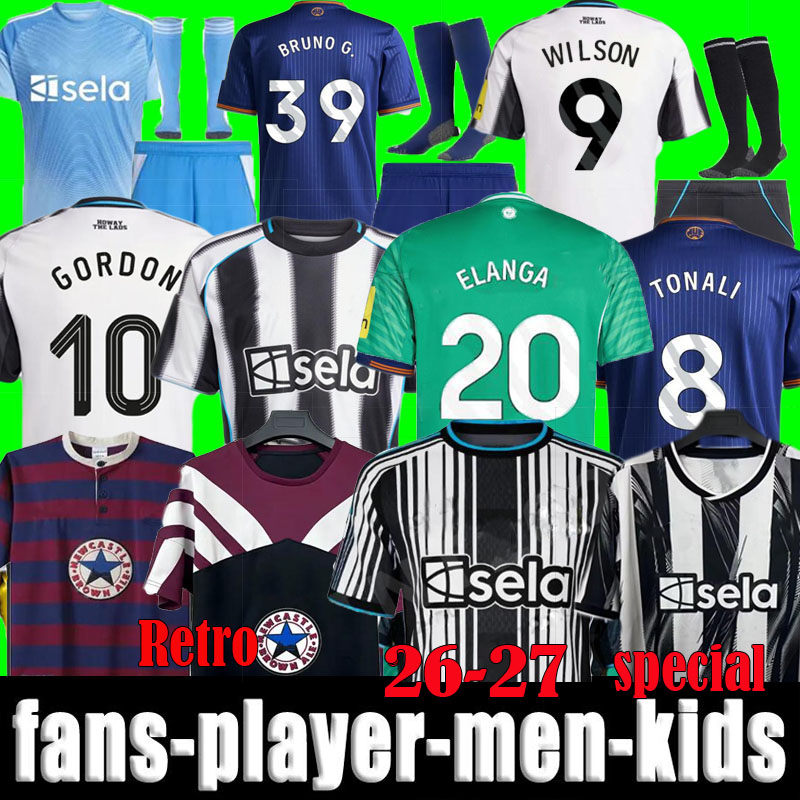 2026 Woltemade newcastl e soccer jersey Elanga CARABAO FINAL newcastled 26 27 united BARNES BRUNO G. Gordon MURPHY TONALI THIAW 94 95 96 97 Retro men kids Football Shirt