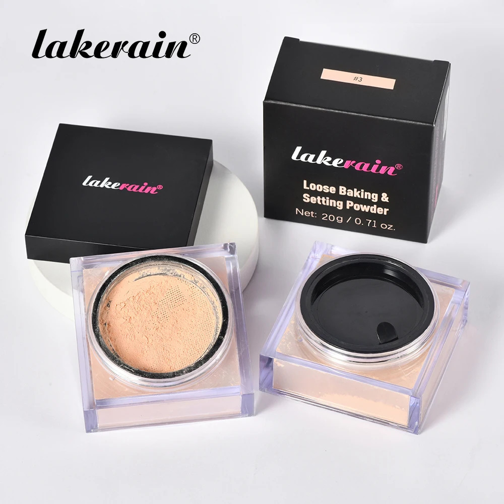 Lakerain Delicate Setting Powder Lasting Without Shedding Makeup Control Oil Locking Moisture Create Zero Pore Base Makeup 260126