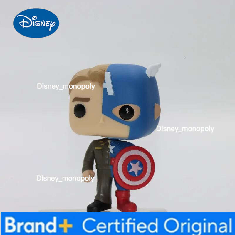 Disney Funko Pop Original MARVEL Steve Rogers Captain America Action Figures Toys for Boys Birthday Gift Collectible Model Decor H260205