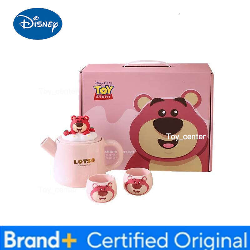 Disney Winnie The Pooh Lotso Set Cute Making Afternoon Tea Companion High Temperature Teapot Gift for Couples H260205