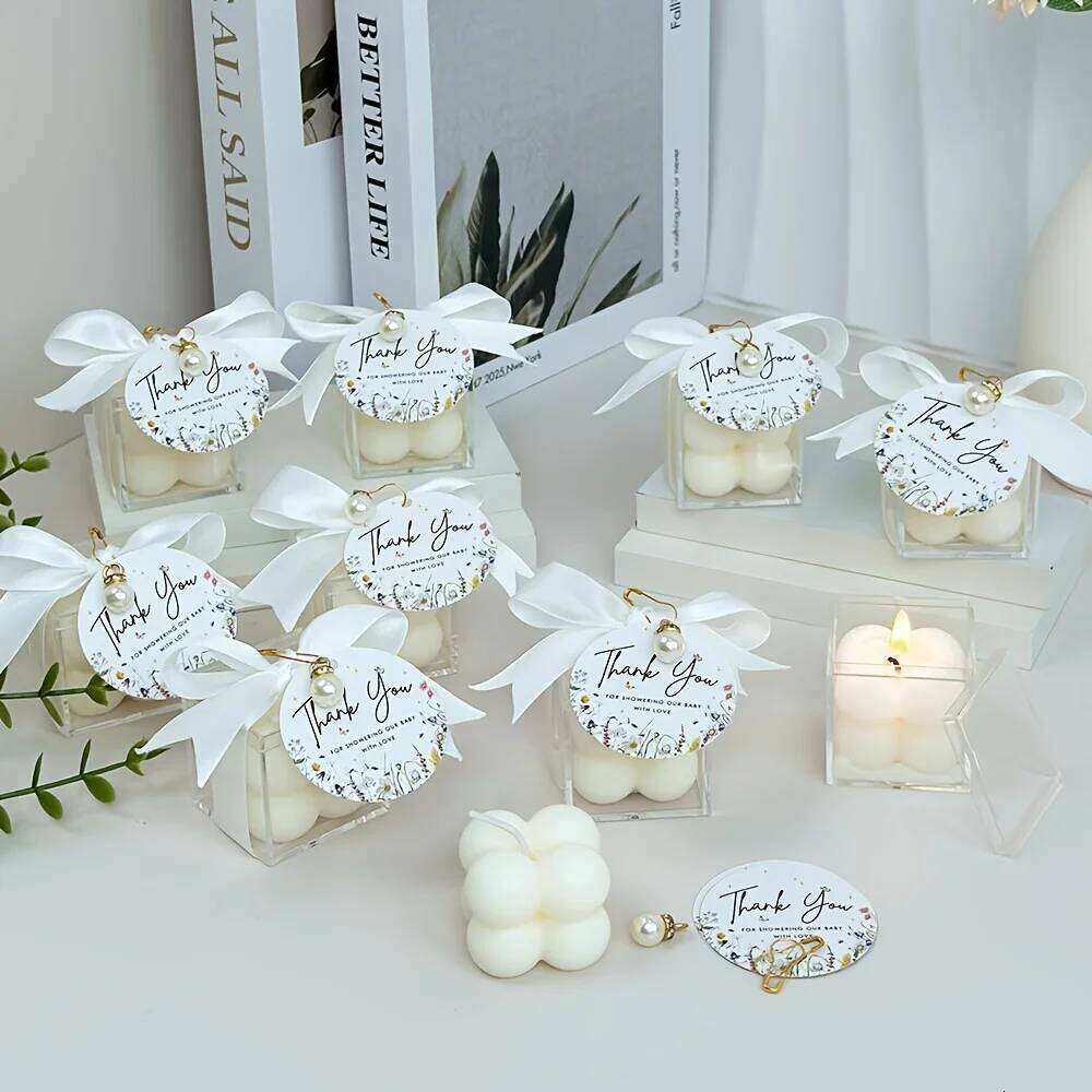 10/20sets Unique Scented Bubble Candles, Elegant Soy Wax Candles for Wedding Favors, Baby Shower Gifts, Party, Home Decorations S260204