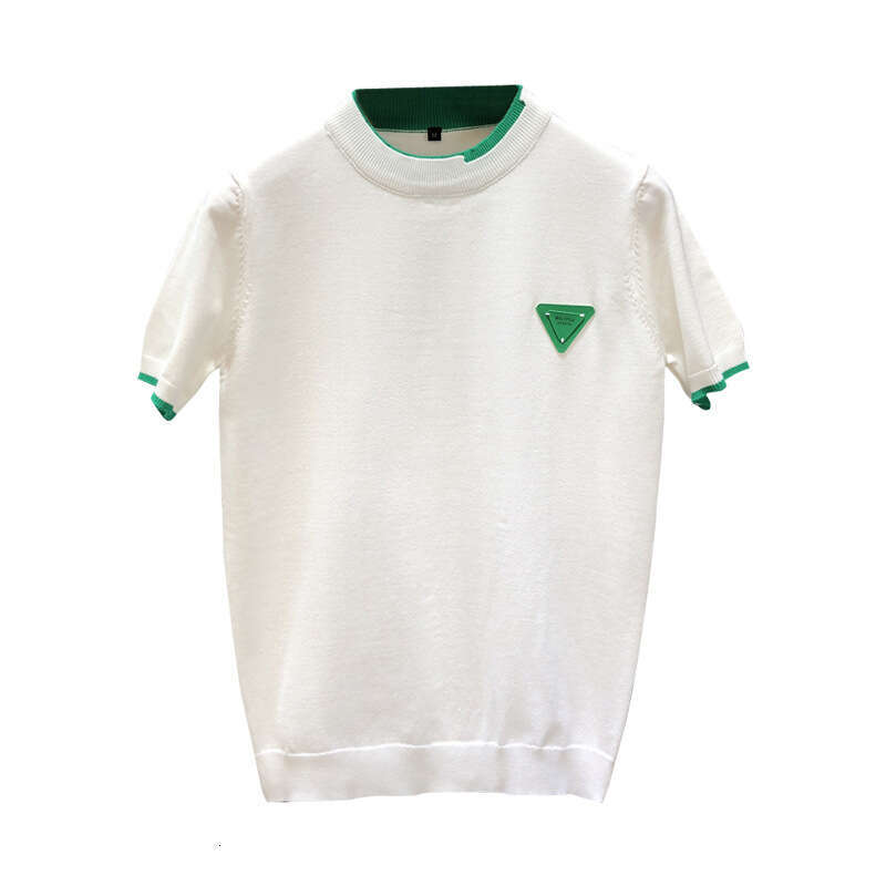 White Knitted Short Sweater For Men, Stylish And Warm Inner Layer Half Sleeve T-Shirt, Men's Base Shirt