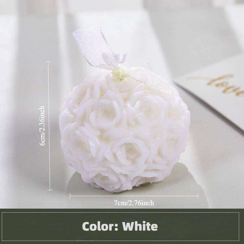 1PC Rose Hydrangea White Lily of The Valley Tulip Flower Valentine's Day Romantic Scented Candle Gift S260204