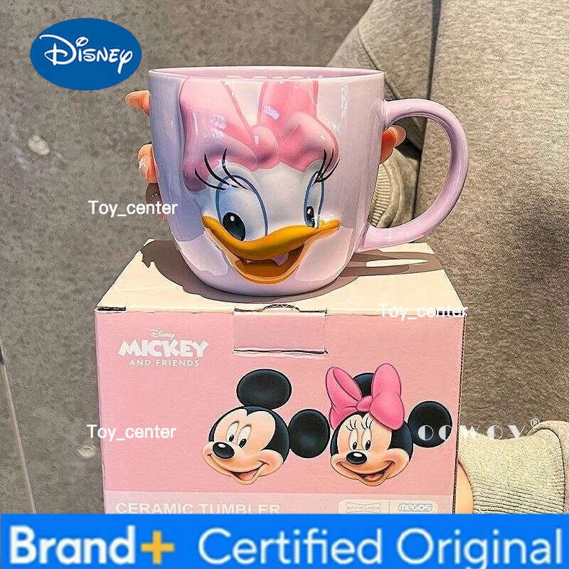 Disney Minnie Mickey Girl Anime Cartoon Cup Creative Pattern Couple Milk Drinking Coffee Ceramic Mug Birthday Gifts H260205