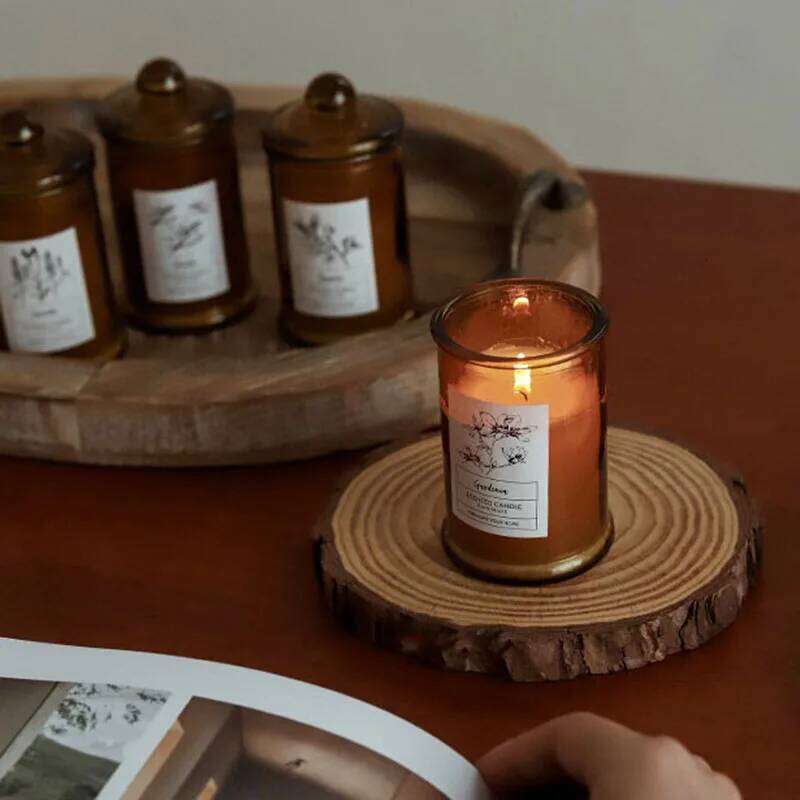 Set Of 8 Empty Glass Jar W/ Lid For Candles Sample Container Apothecary Jars DIY Gift Candle Tins Making Supplies H260205