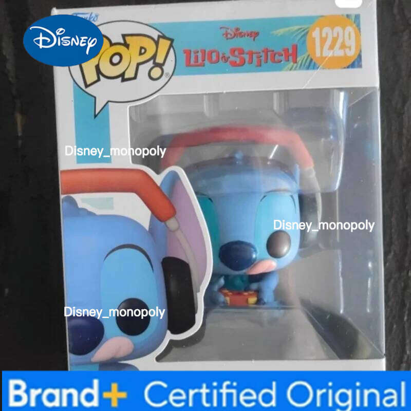 Disney Genuine Funko Pop Stitch #1353 #1229 Q Version Statue Doll Figurine Desktop Decor Model Collect Limited Edition Toys Kids Gift H260205