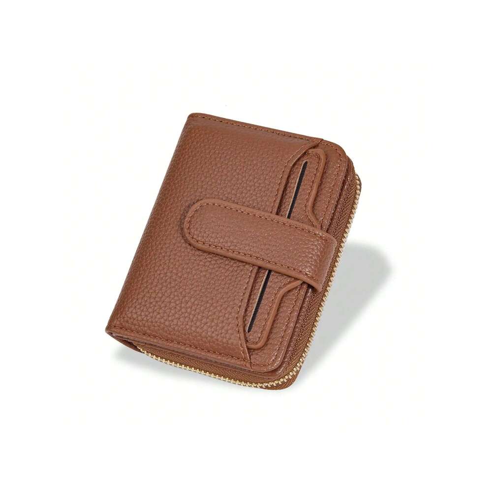 Fashion faux leather Korean Style Snap Closure Coin Purse Multi-Functional Wallet For Women holder wall Z260205