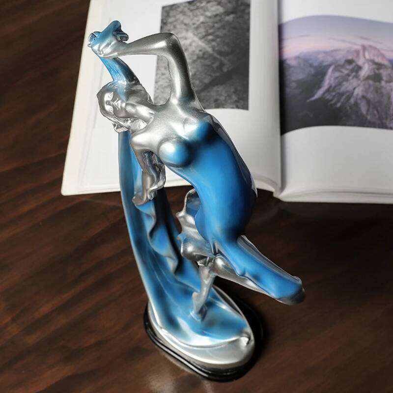 European Beautiful Dancing Decoration Resin Elegant Girl Craft Ornament Living Room Fashion Figure Sculpture S260204