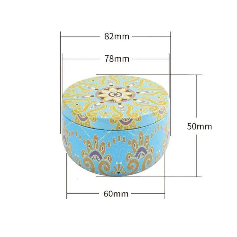 Scented Candles Iron Jar Soy Wax Dried Flower Candle 120g Sleep Soothing Bedroom Bathroom Home Decoration 8 Flavor H260205