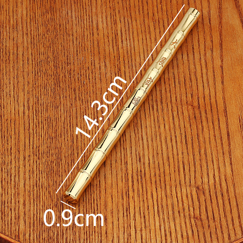 Bestseller Vintage Bamboo Pure Brass Metal Barrel Neutral Business Signature Pen Student Personalized Stationery Engravable ddmySat